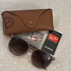 Ray-Ban RB4306 Sunglasses Polished Beige Womens